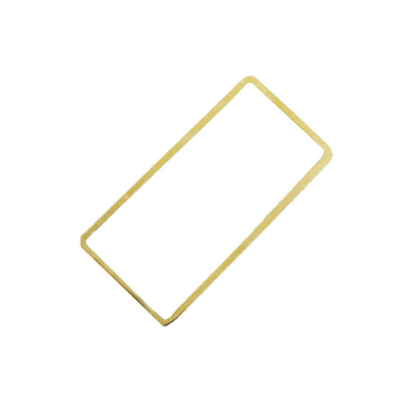 Metallelement Rechteck 10x20mm / gold