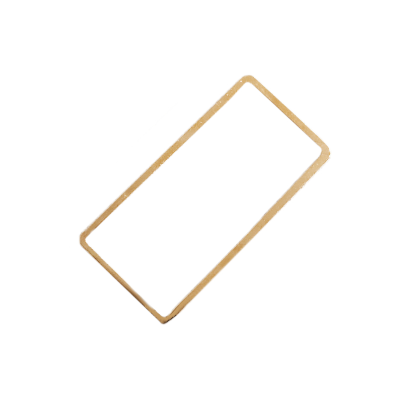 Metallelement Rechteck 10x20mm / roségold