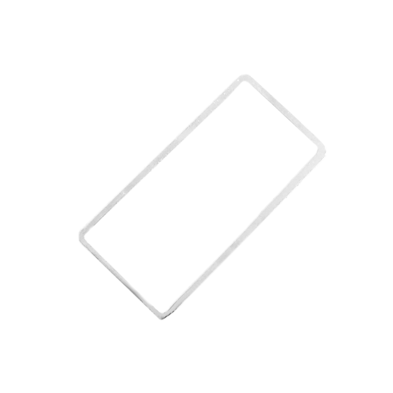 Metallelement Rechteck 10x20mm / silber