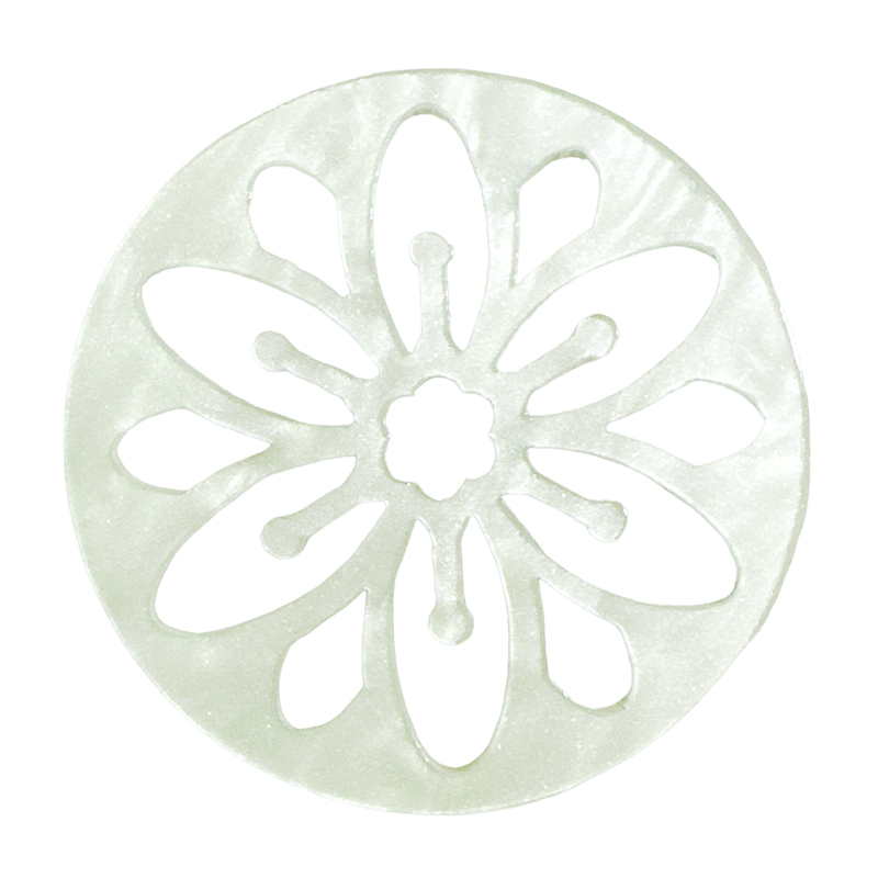 Resin Anhänger Mandala 40mm / Pale green