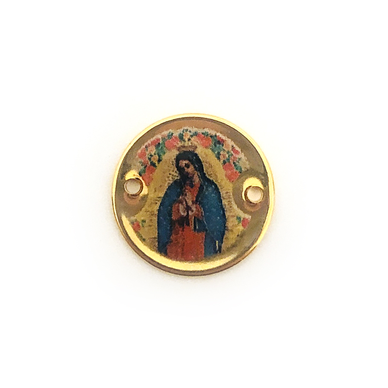 Anhänger Metall DQ Zwischenstück Madonna Gold