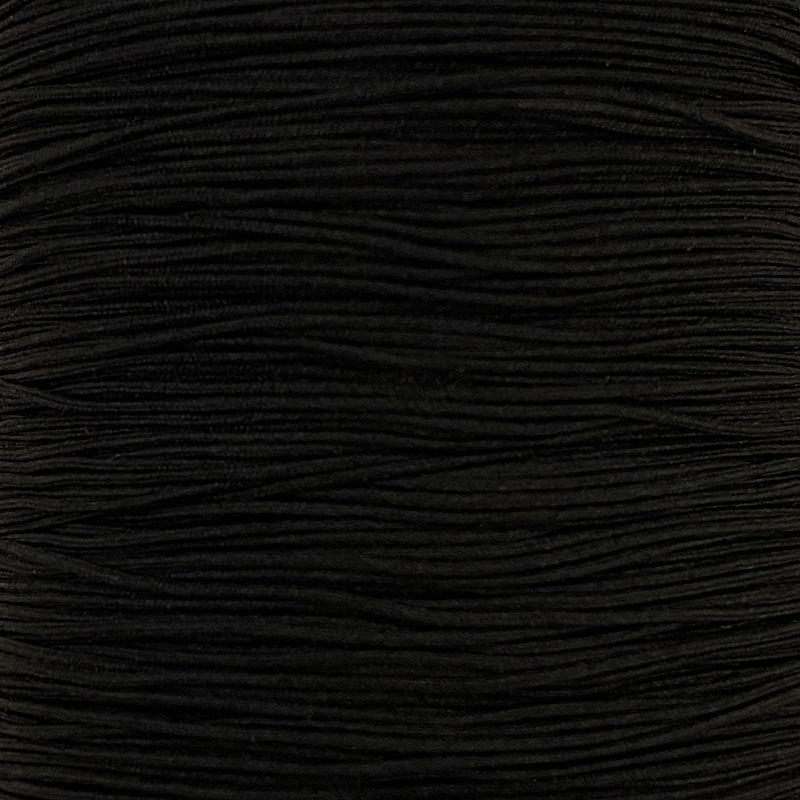 Satinband Black Ø 0,5mm / 1m