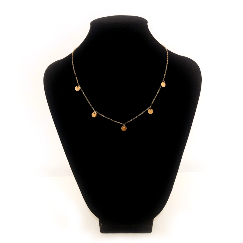 Stainless Steel Halskette "Coin" / Roségold