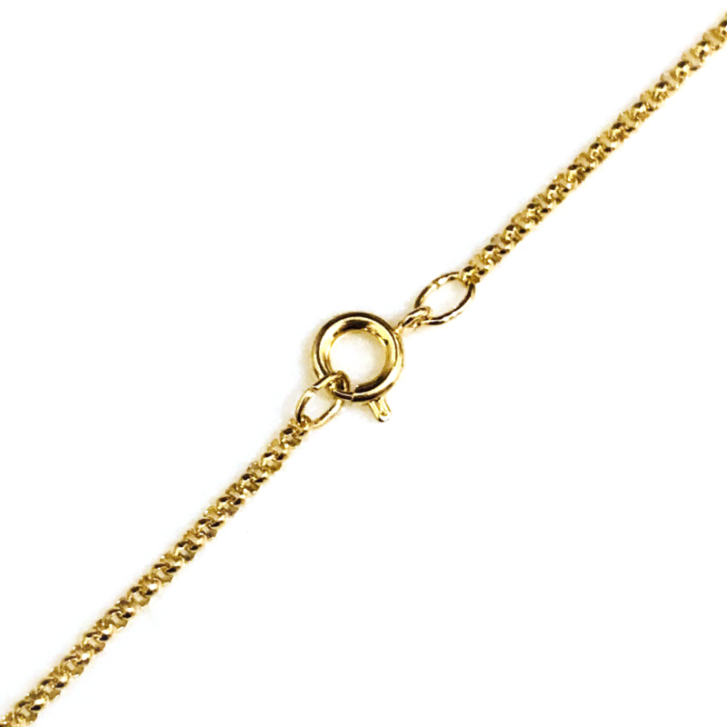 Feine Kette mit Verschluss 45cm - 18K vergoldet