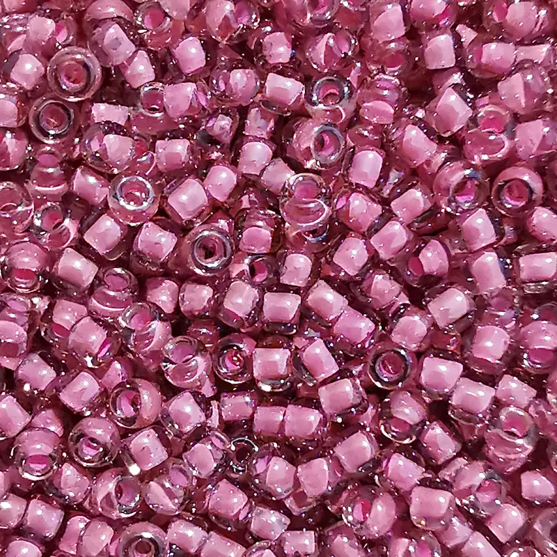 Toho 11/0 - 2,2 mm - 8g - Farbe: 959 Pink-Lined Light Amethyst