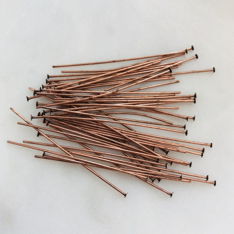 50 Stk. HQ Nietstifte / 0,7x45mm Antik Kupfer