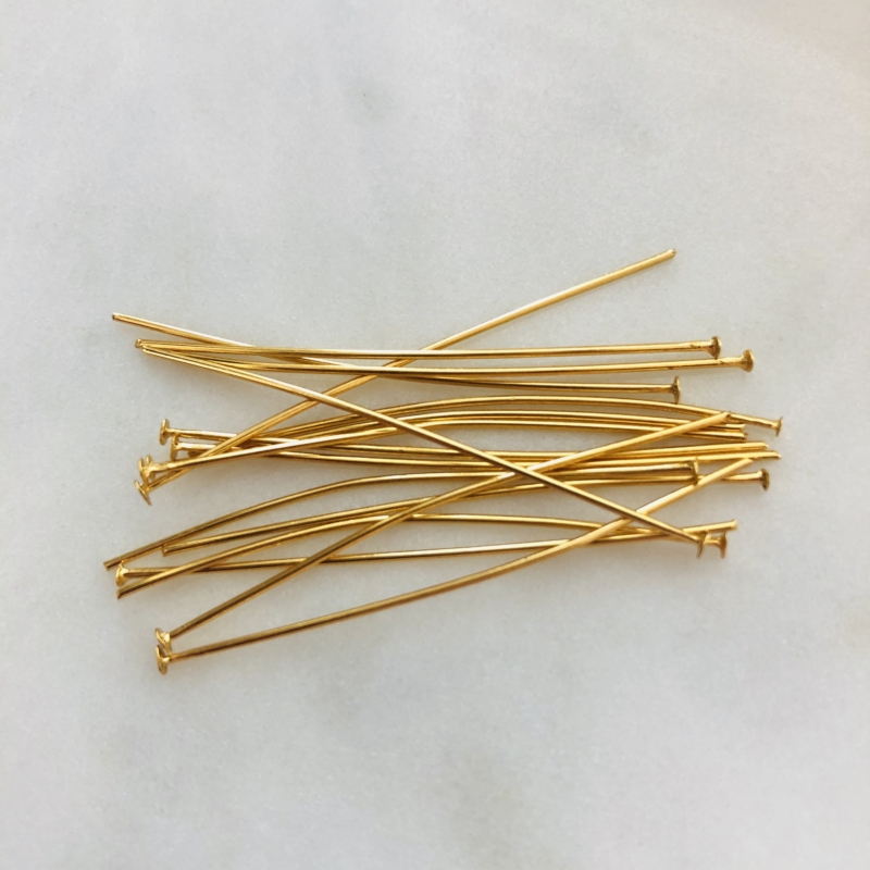 20 Stk. Stainless Steel - Edelstahl Nietstifte 0,7x45mm Gold