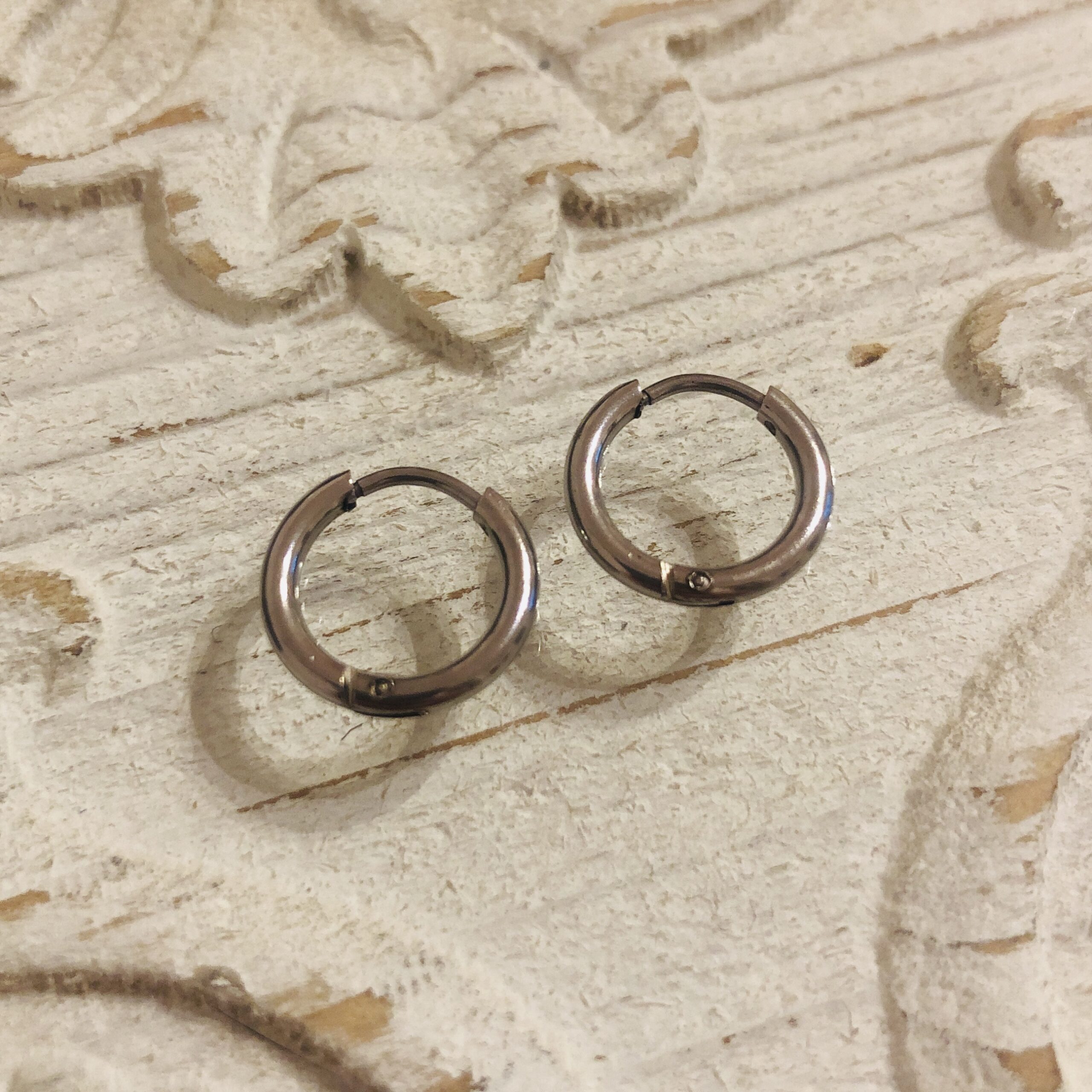 Stainless Steel - Edelstahl Creolen 15mm Silber