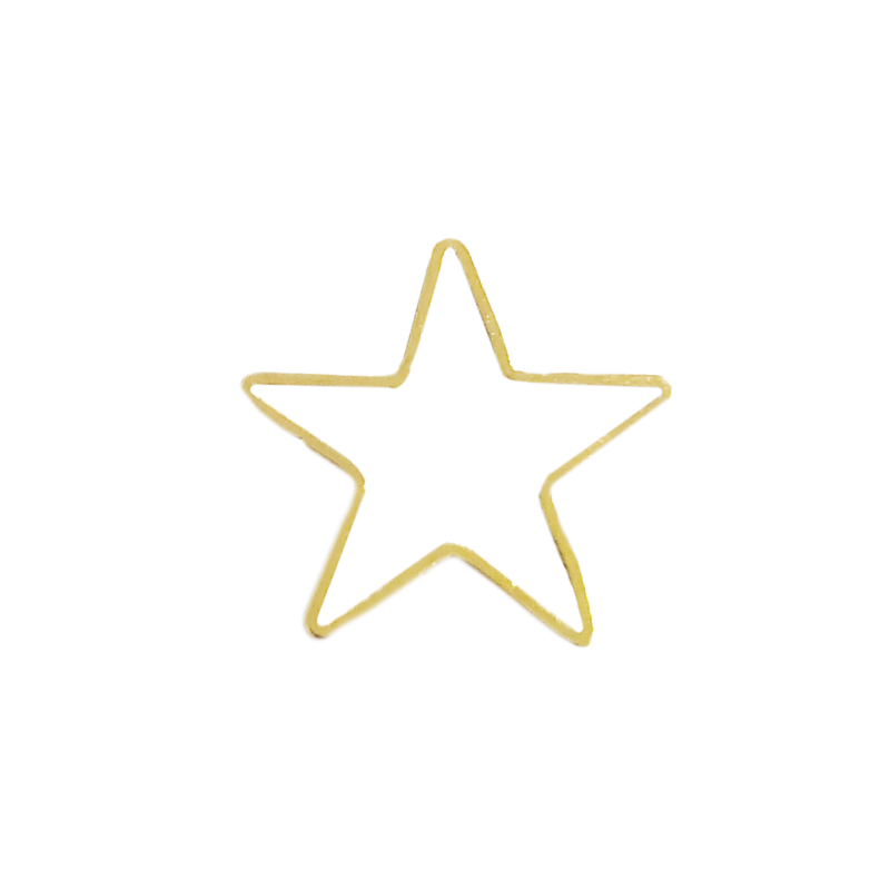Metallelement Stern 16mm / gold