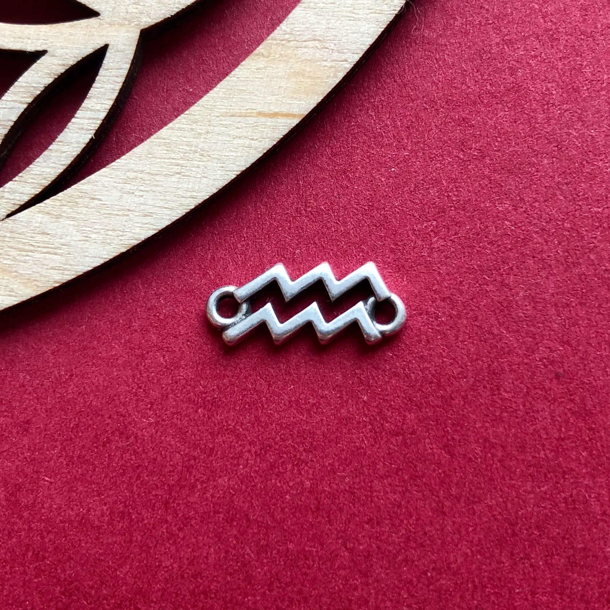 Sternzeichen Wassermann, versilbert