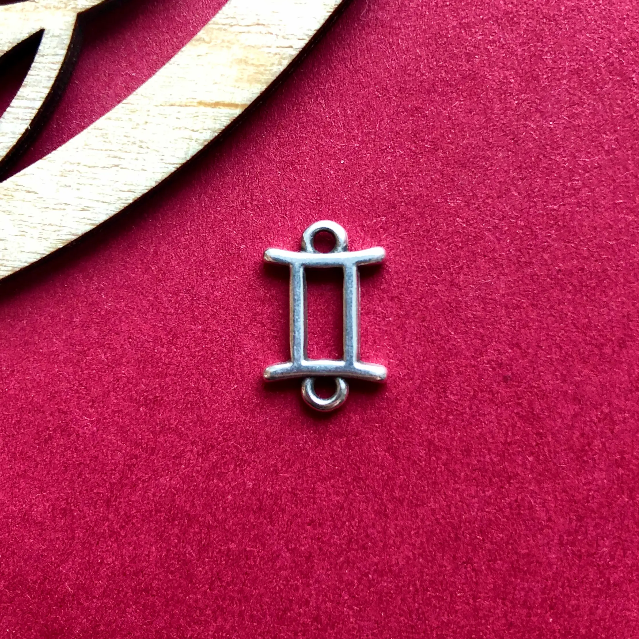 Sternzeichen Zwillinge, versilbert