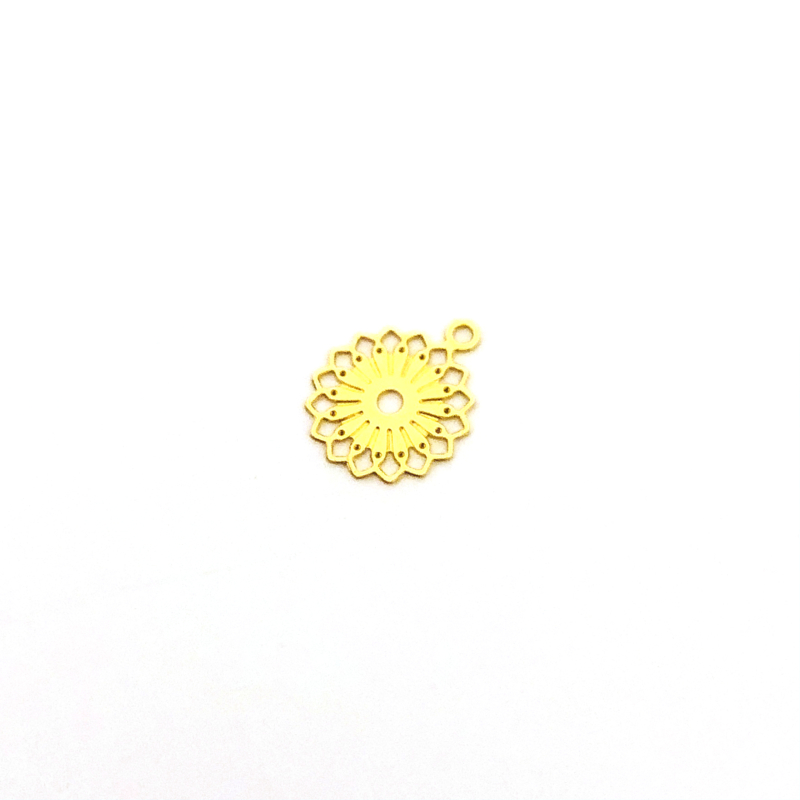 Filigran Anhänger Blume Gold