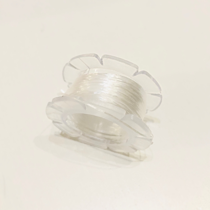 Elastisches Gummiband / transparent Ø 0,3mm / 6m - superfein