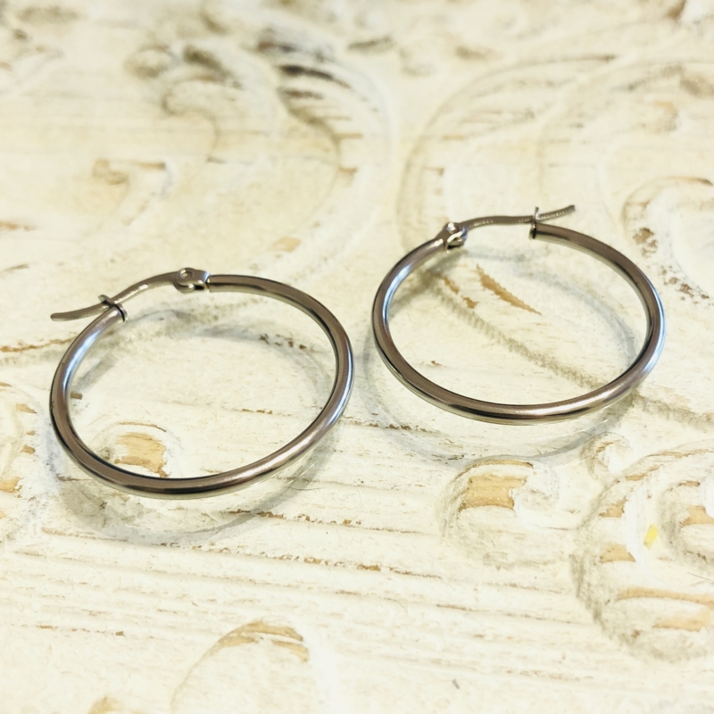 Stainless Steel - Edelstahl Creolen 30mm