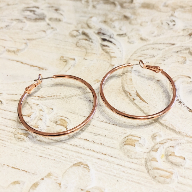 DQ Creolen 40mm - roségold