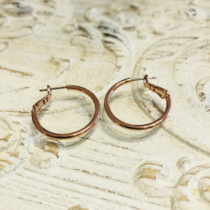 DQ Creolen 25mm - roségold