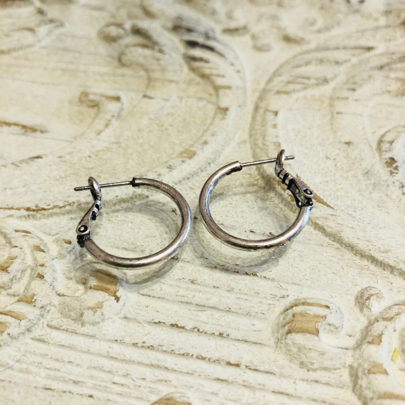 DQ Creolen 20mm - antik silber