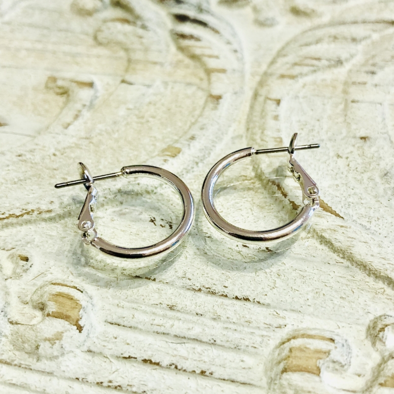 DQ Creolen 18mm - silber