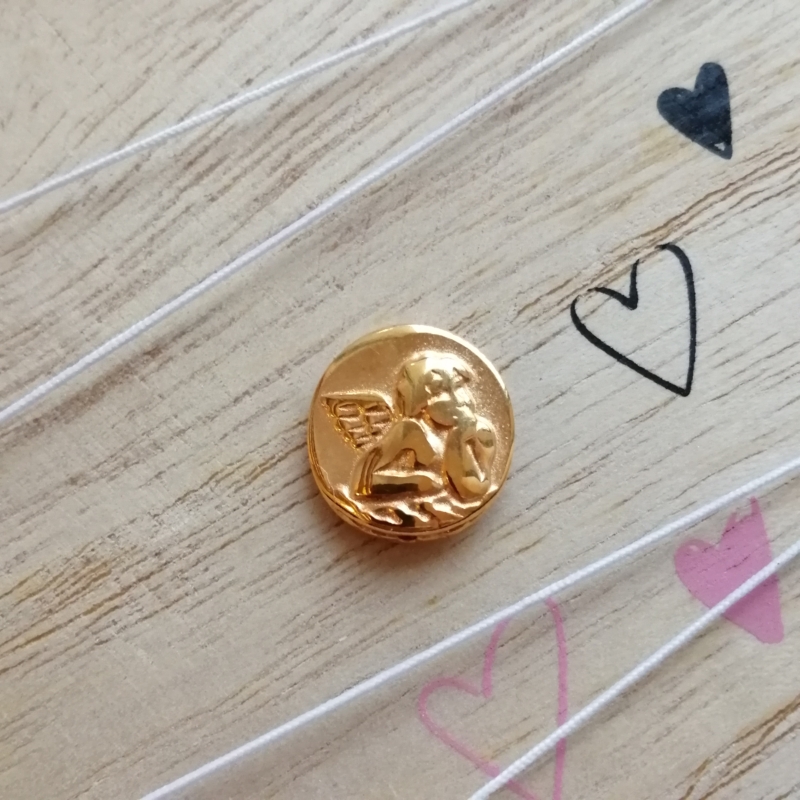Metall Perle DQ Engel Gold