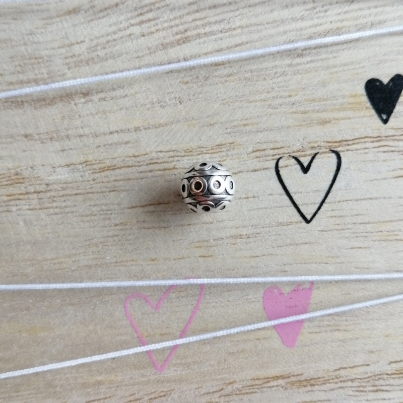 Metall Perle DQ Perle Silber