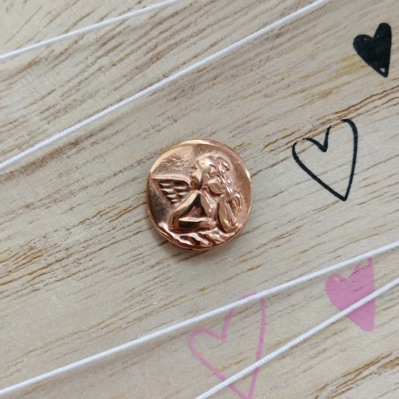 Metall Perle DQ Engel Rosegold