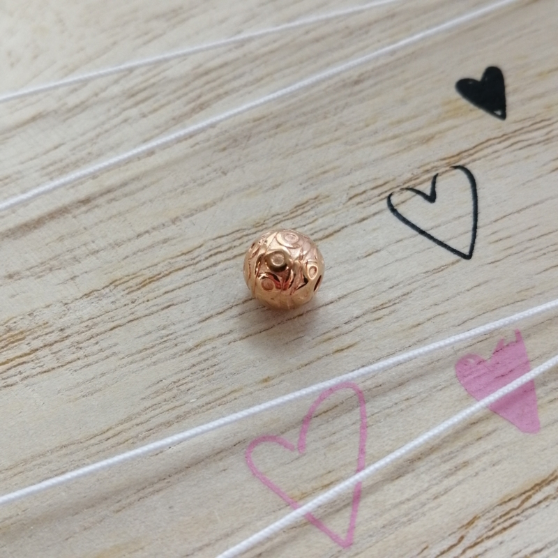 Metall Perle DQ Perle Rosegold