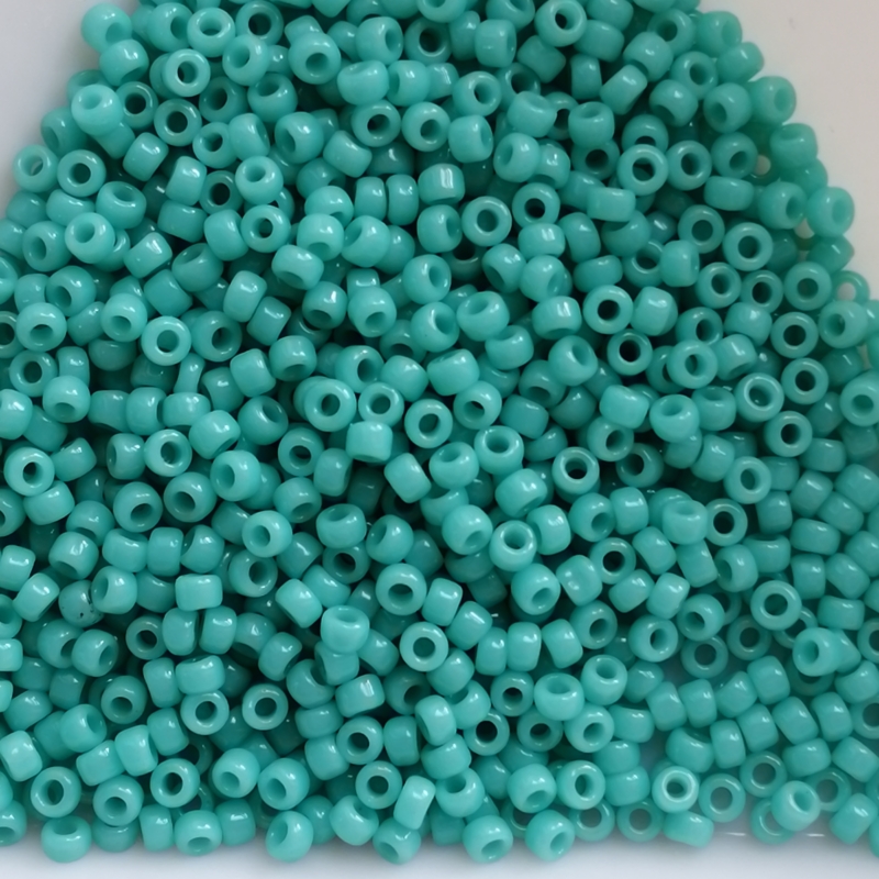 Toho Rocailles 15/0 - 1,5 mm - 5g - Farbe: 55 Opaque Turquoise