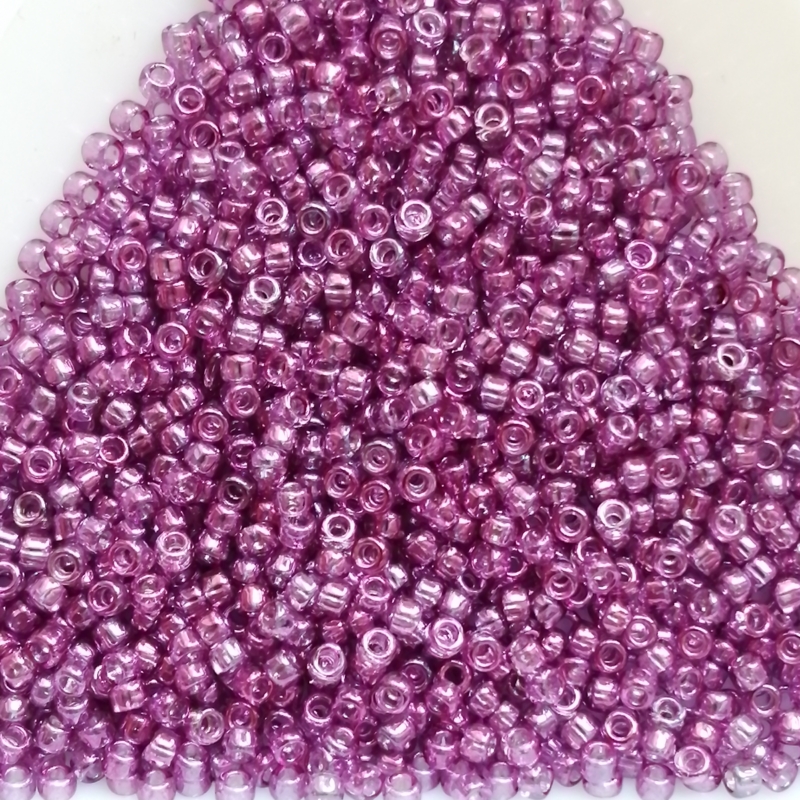 Toho Rocailles 15/0 - 1,5 mm - 5g - Farbe: 205 Gold-Lustered Dark Amethyst