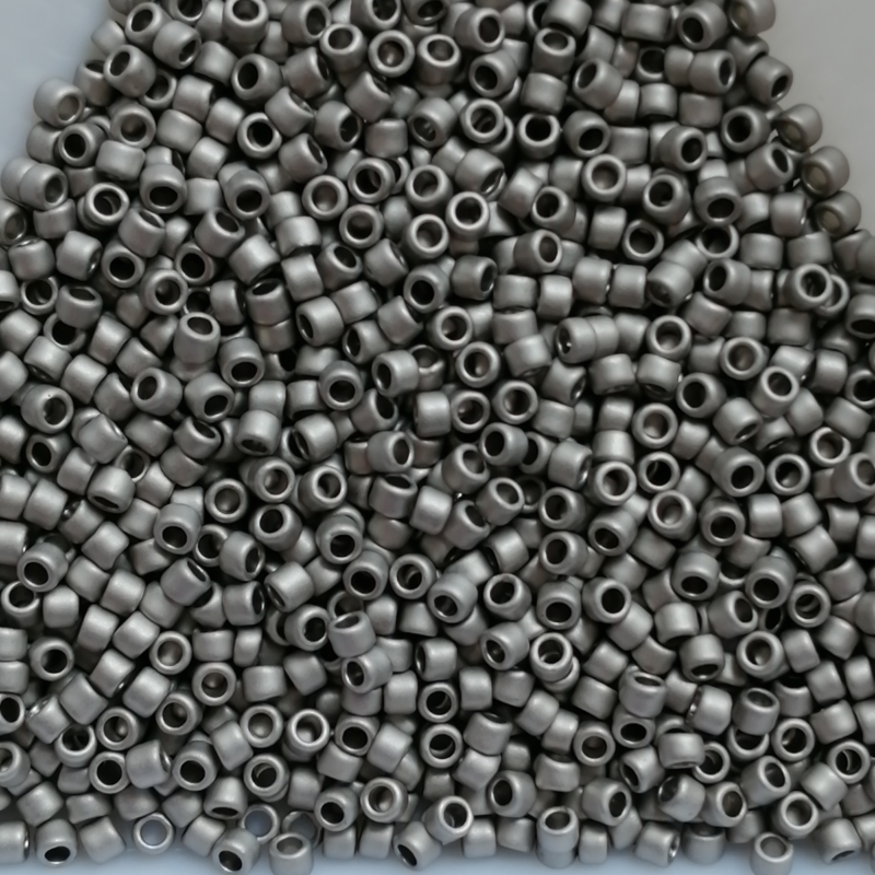 Toho Rocailles 15/0 – 1,5 mm – 5g – Metallic Frosted Antique Silver