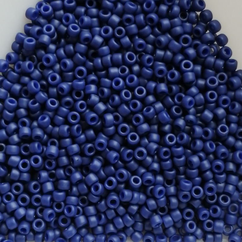 Toho Rocailles 15/0 - 1,5 mm - 5g - Farbe: 2607F Semi-Glazed Navy Blue