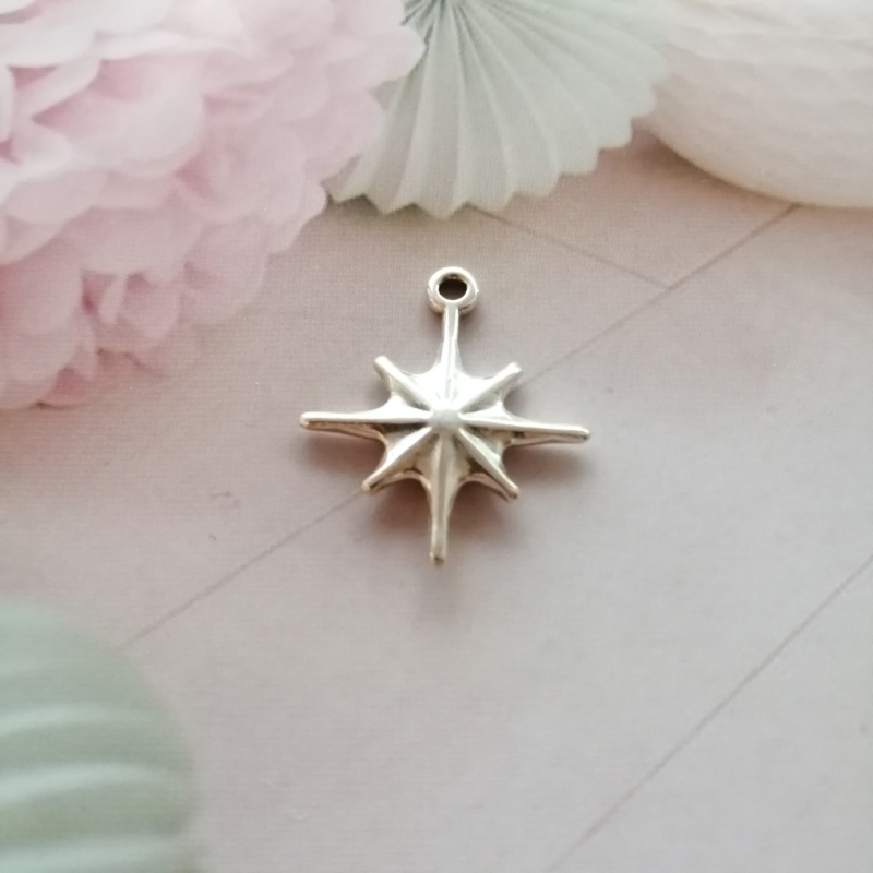 Anhänger Metall DQ Galaxy Star Silber