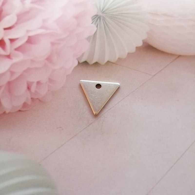 Anhänger Metall DQ Triangle Silber