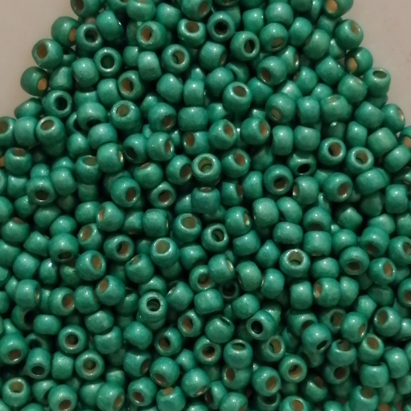 Toho 11/0 - 2,2 mm Galvanized Frosted Mint