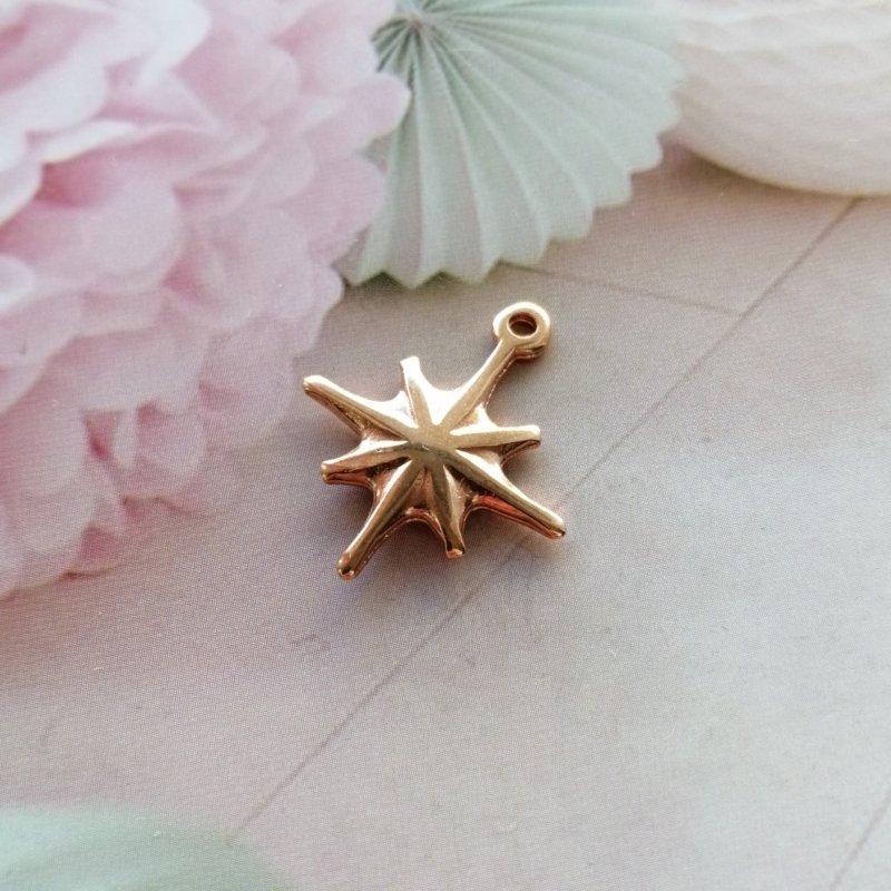 Anhänger Metall DQ Galaxy Star Rosegold