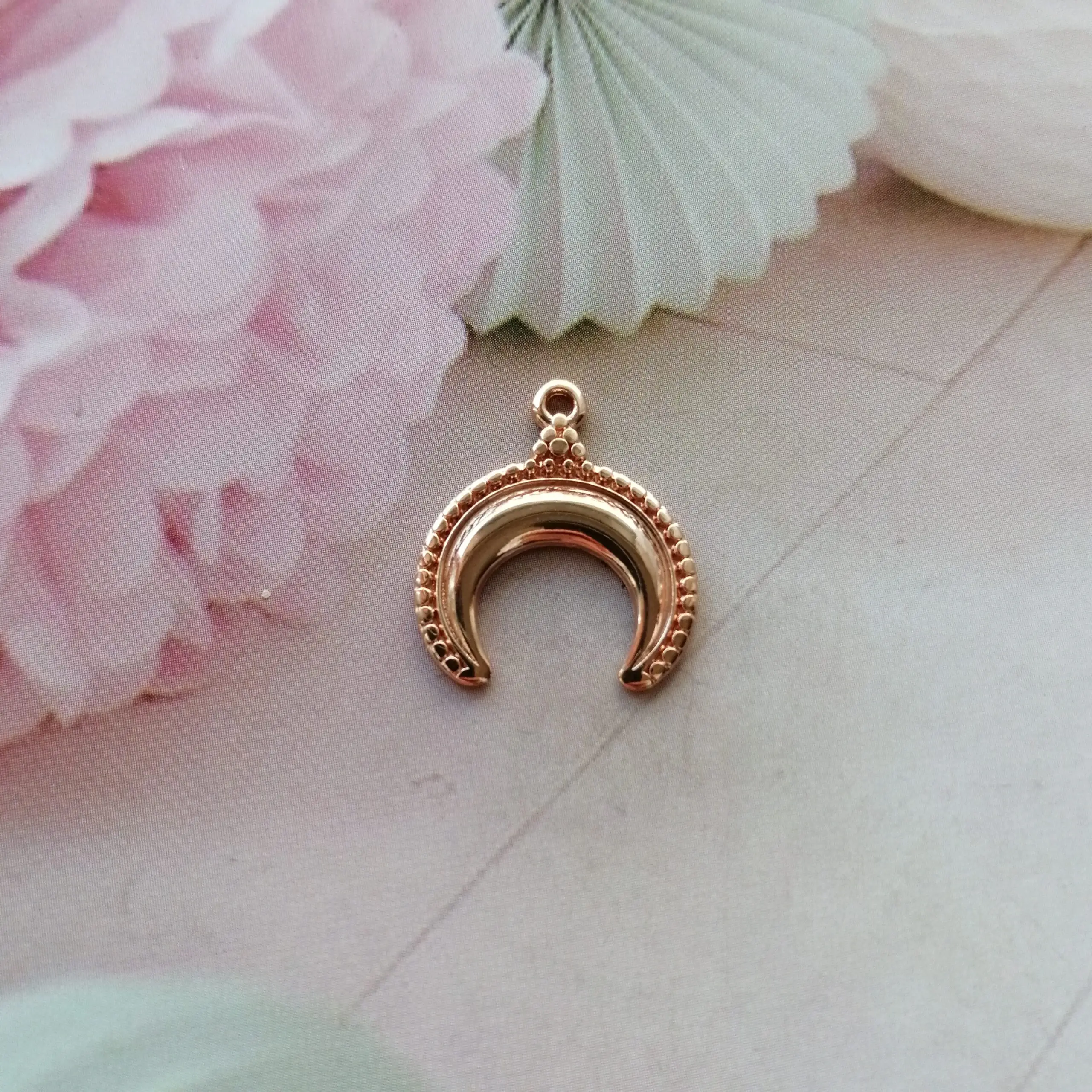 Anhänger Metall DQ Horn Rosegold