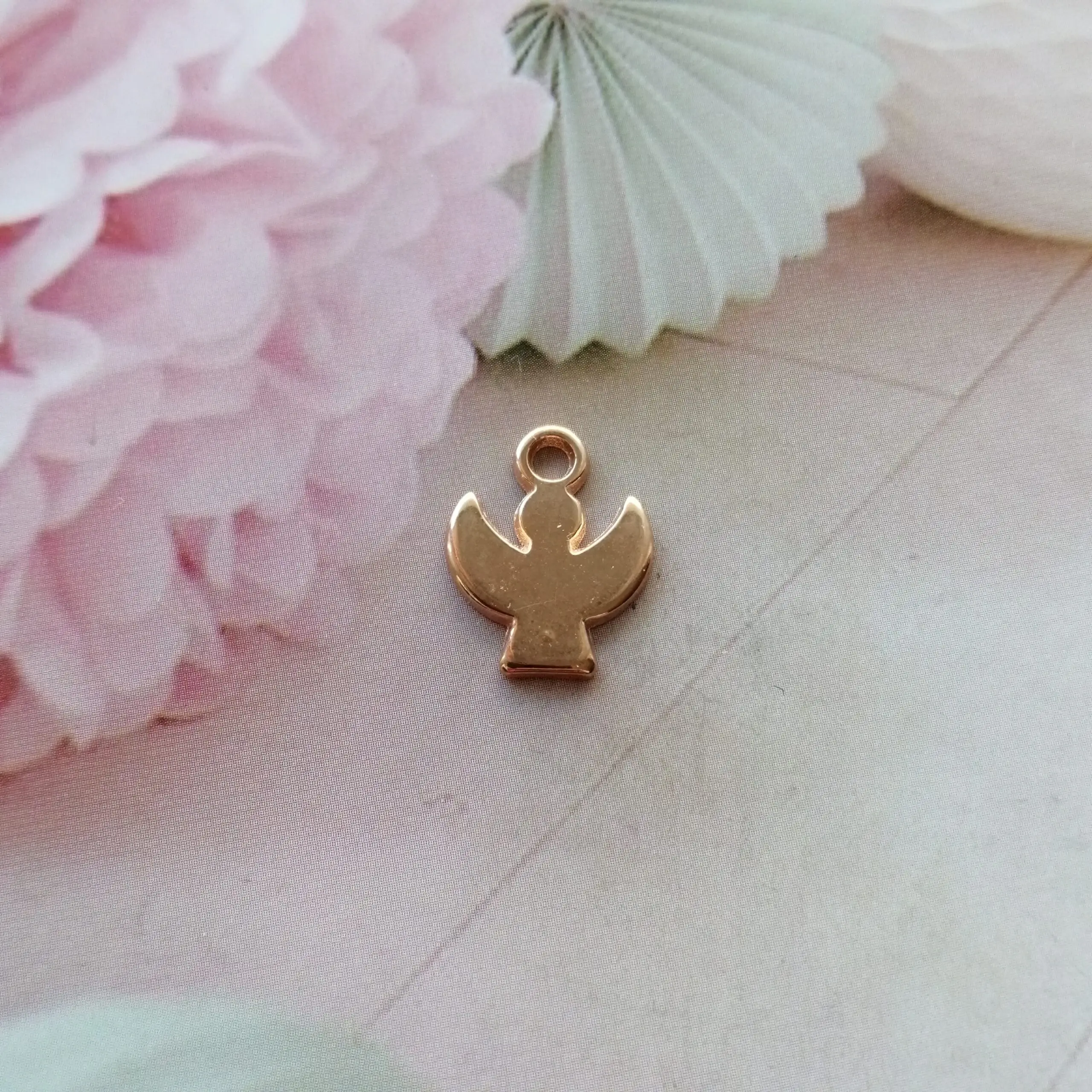 Anhänger Metall DQ Engel Rosegold