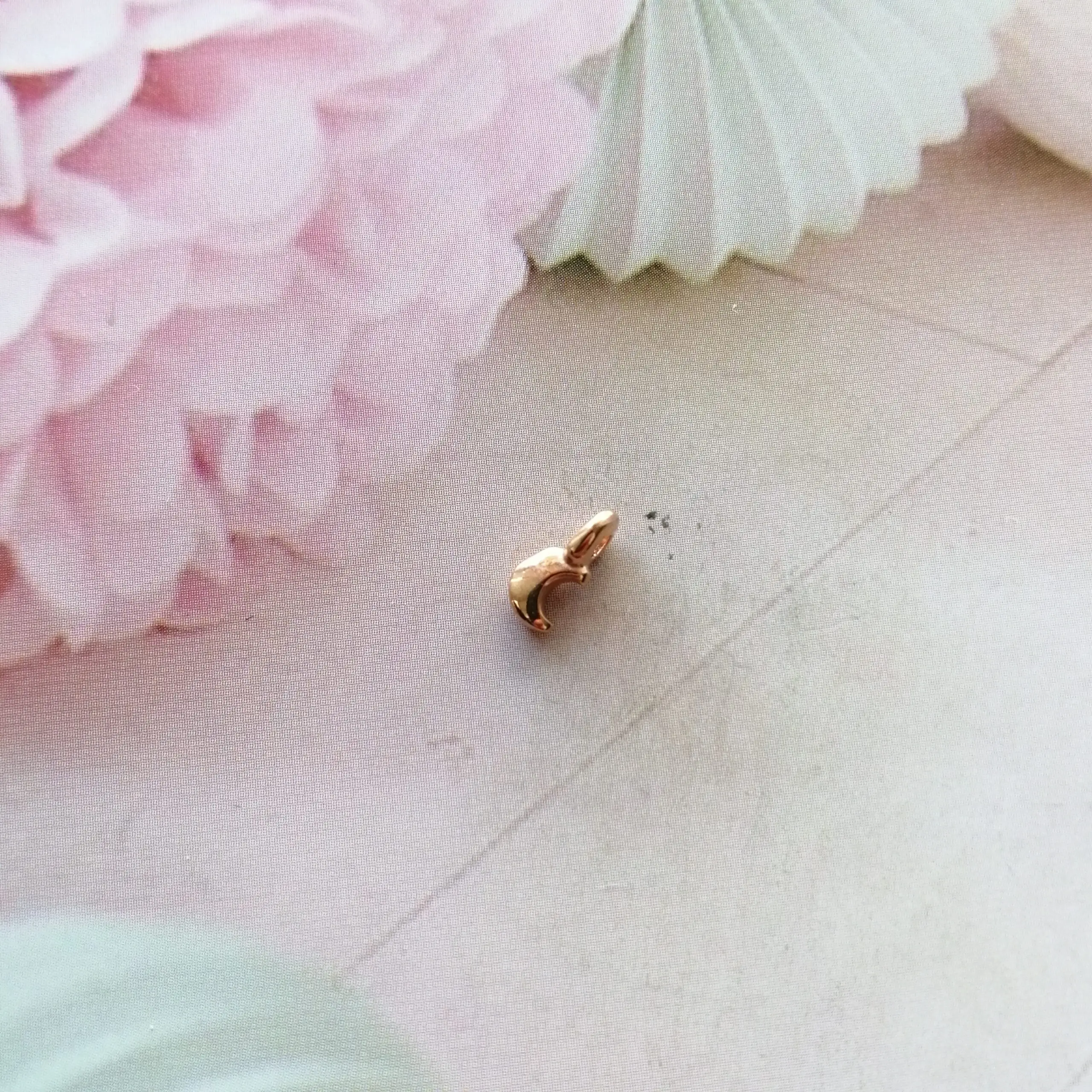 Anhänger Metall DQ Mond mini Rosegold