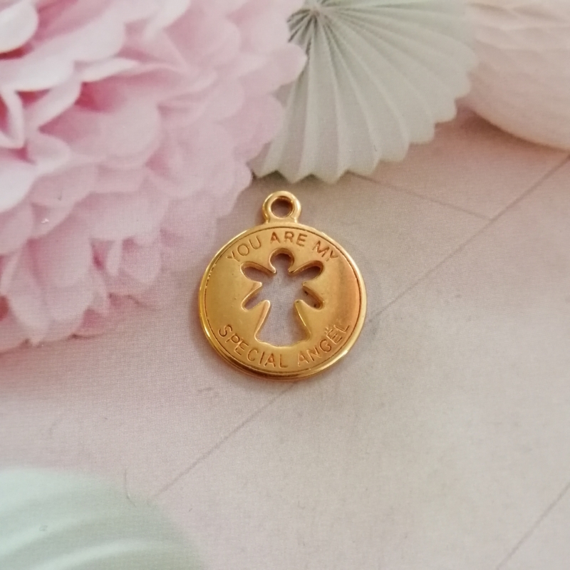 Anhänger Metall DQ Special Angel Gold