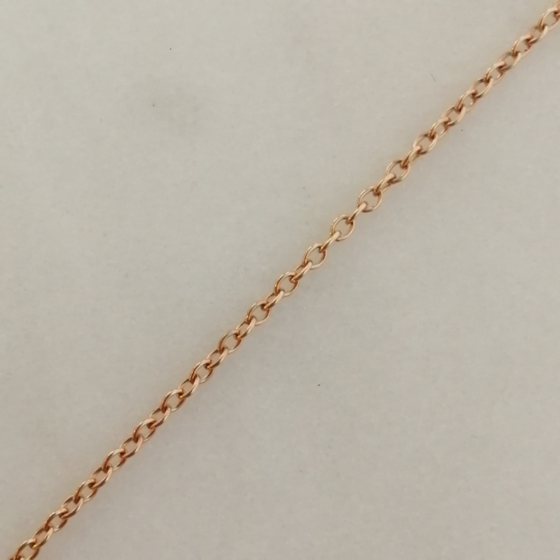 1m Kette oval 3x2mm - rose vergoldet