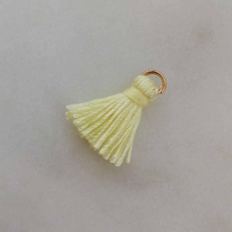 Quaste 1,8cm Pastellgelb