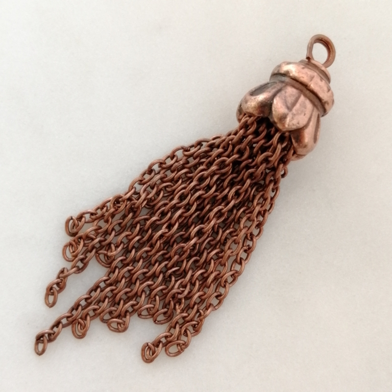 Ketten Quaste 6,4cm Antik bronze