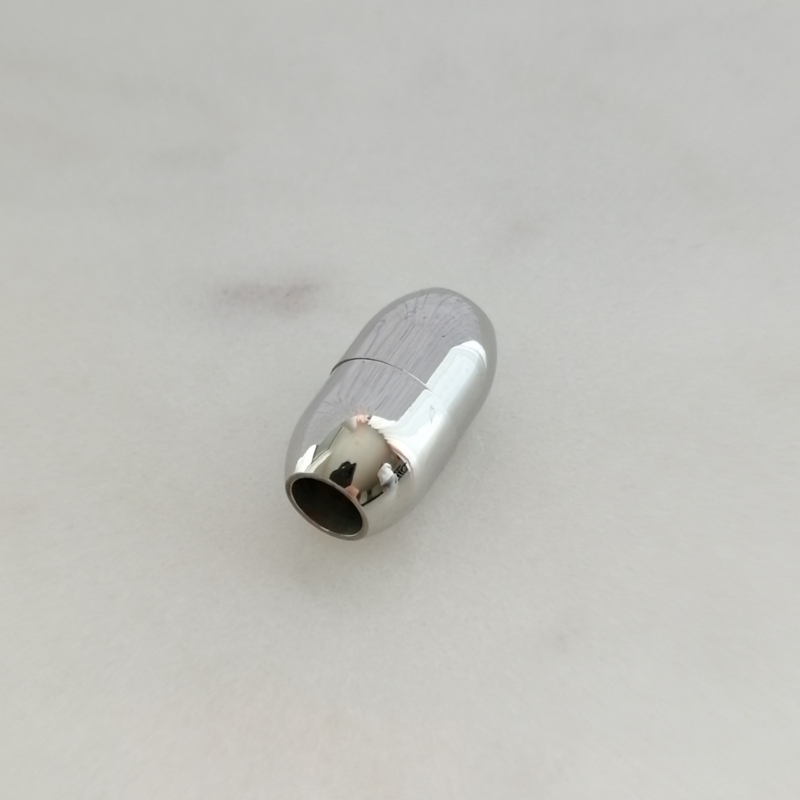 Stainless Steel - Edelstahl Magnetschließe 14x8mm Ø 4mm