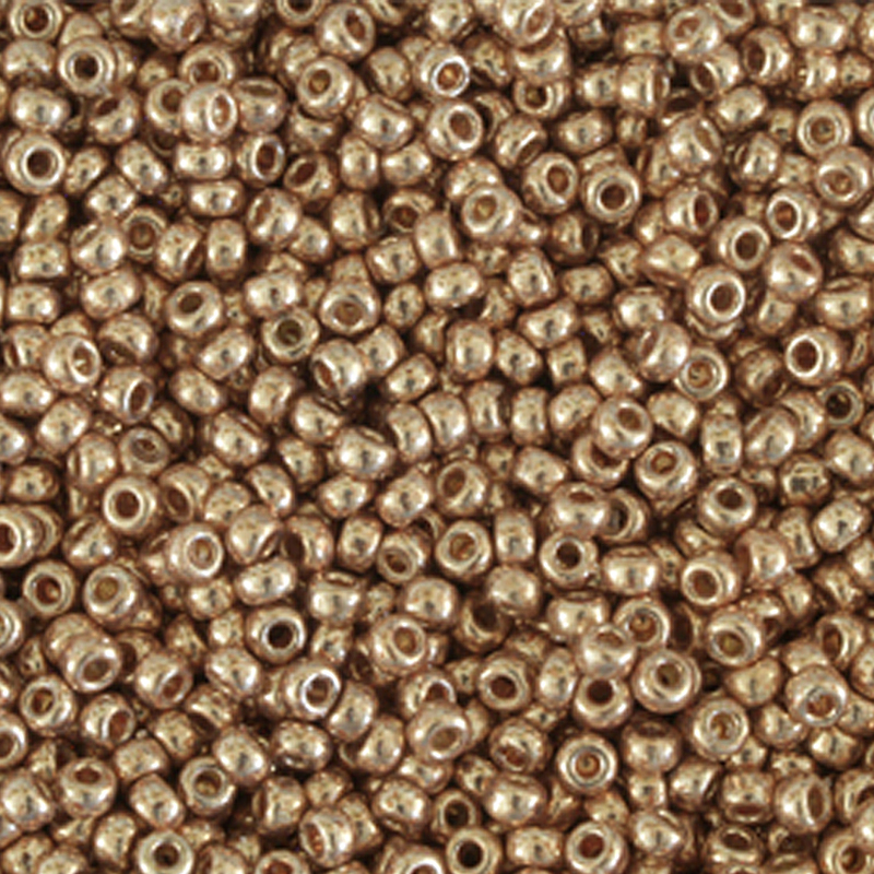 Miyuki Rocailles 11/0 - 10g - Farbe: 4204 Dura Coat - Light Bronze