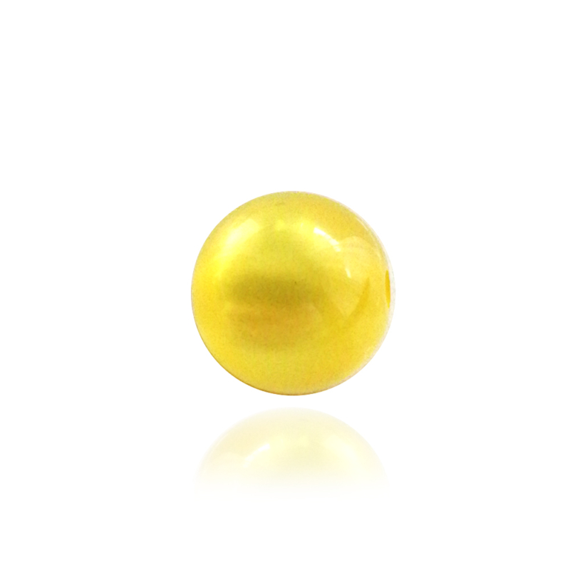 Polaris Perle 10mm gelb glänzend