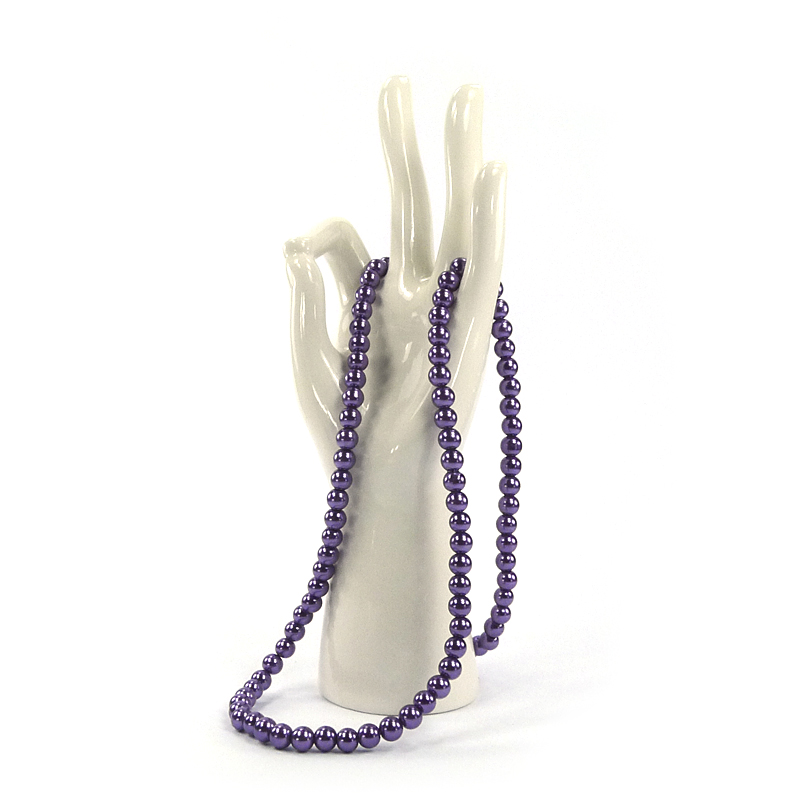 Glaswachsperlen 8 mm flieder