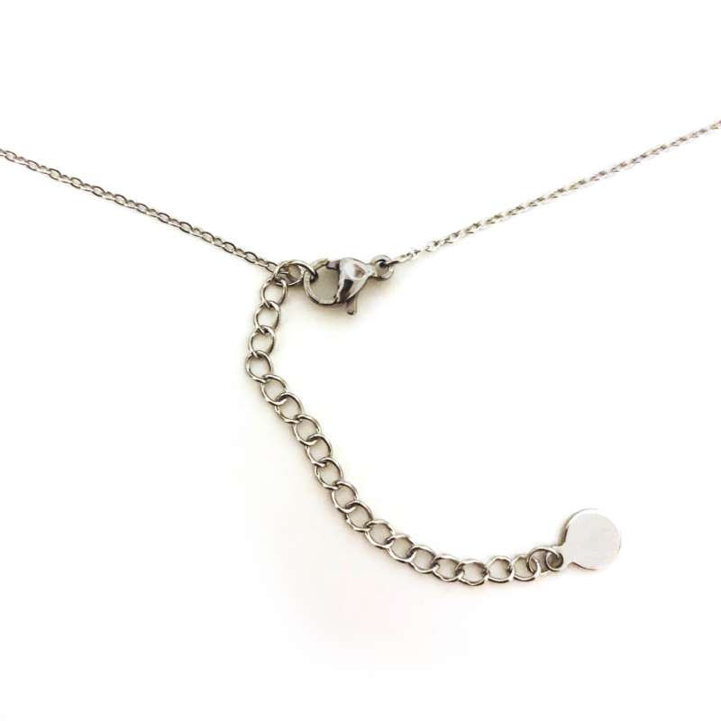 Stainless Steel Halskette "Coins" / Silber – Bild 2