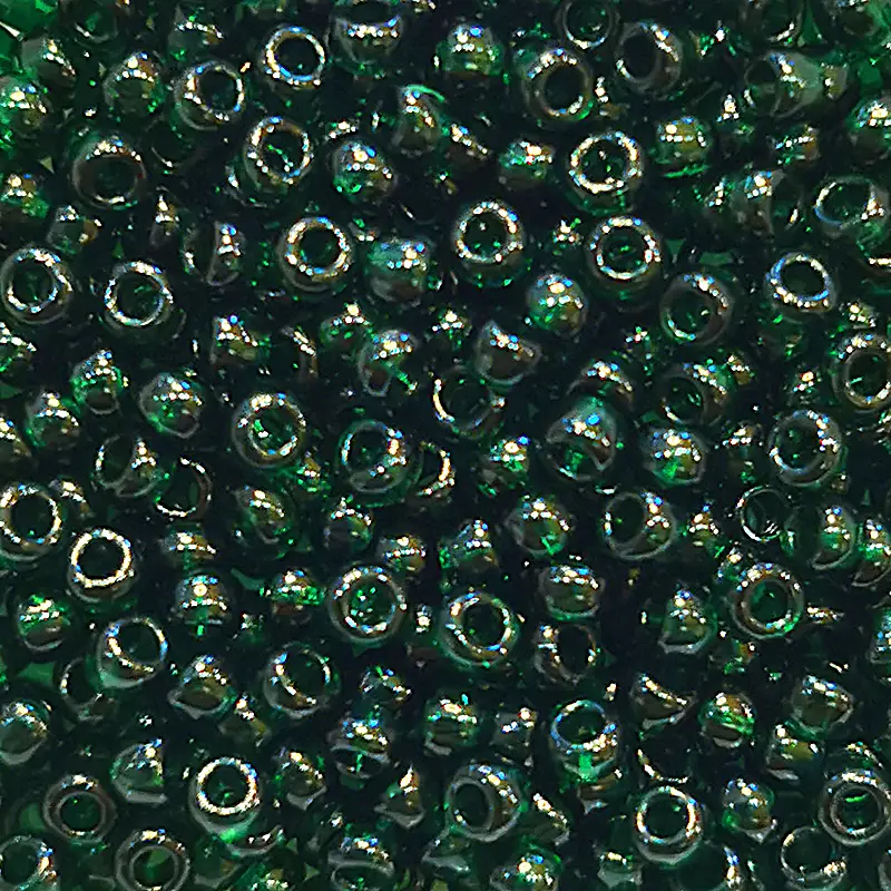 Rocailles 2.6mm / 17g / Transparent dunkelgrün