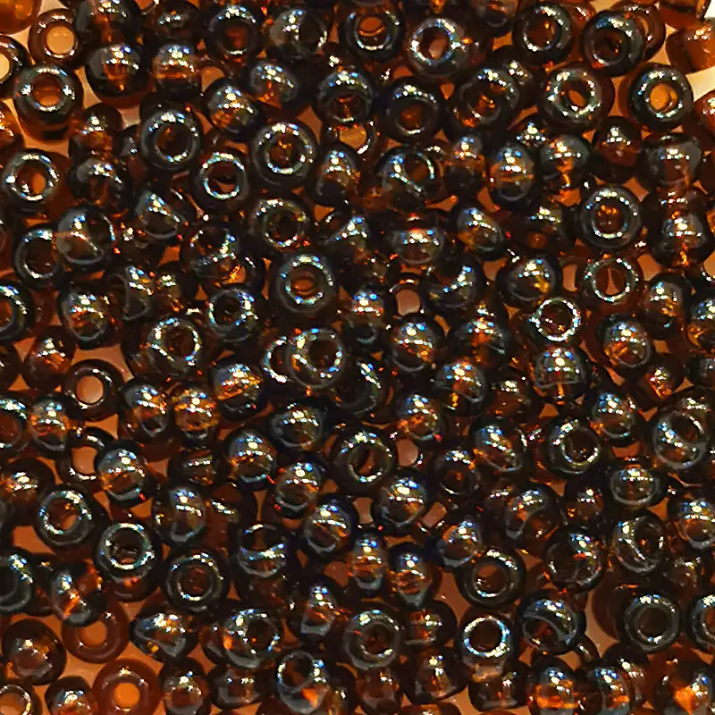Rocailles 2.6mm / 17g / Transparent dunkelbraun