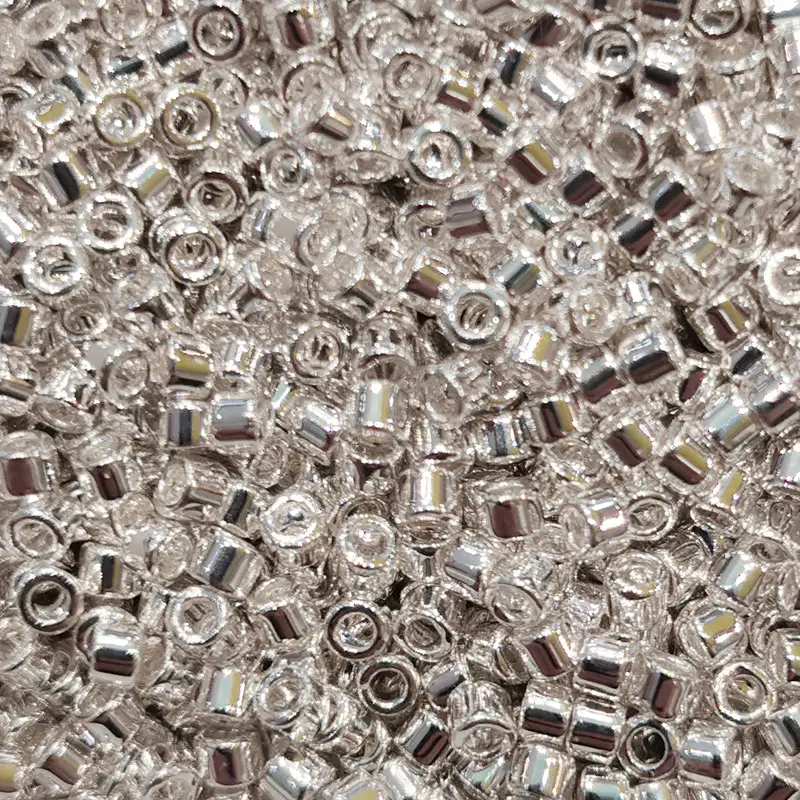 Miyuki Delica 11/0 - 1.6mm / 5g / DB551 ECHT SILBER beschichtet