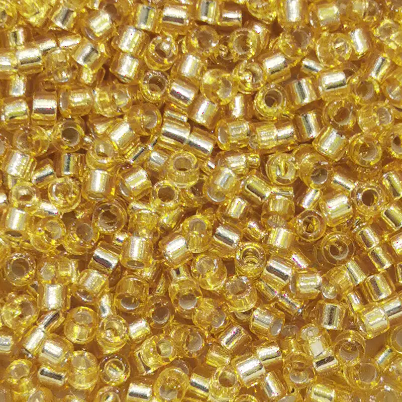 Miyuki Delica 11/0 - 1.6mm / 7g / DB42 Topaz Silbereinzug